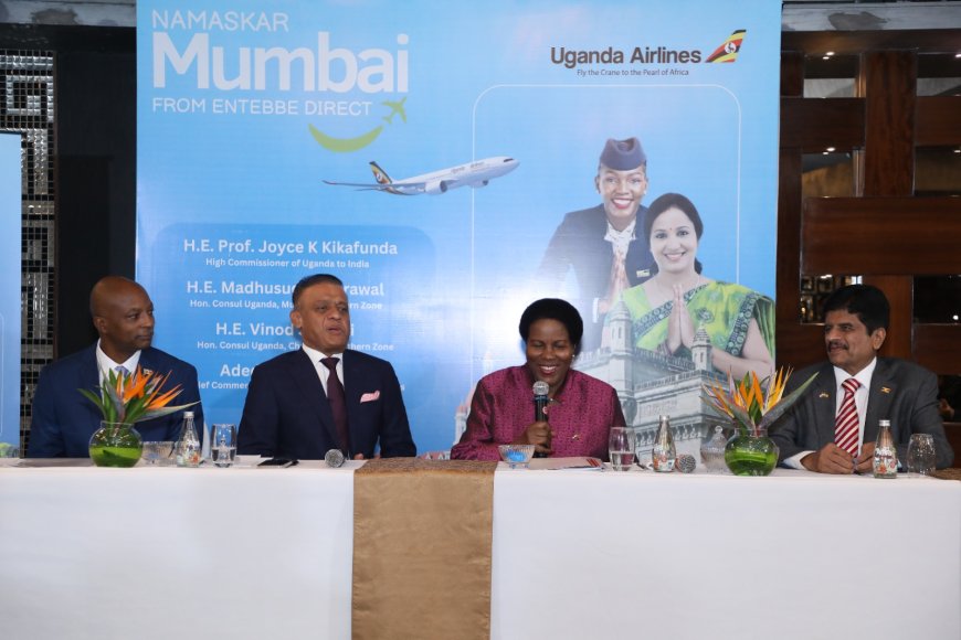#yugandaairlines ने एंटेबे-मुंबई फ्लाइट के लॉन्‍च के साथ भारत में अपना परिचालन शुरू किया