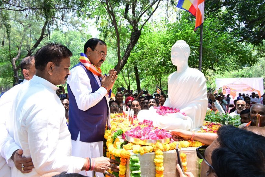 बुद्ध पूर्णिमा पर डिप्टी सीएम ने किया भगवान बुद्ध की प्रतिमा का अनावरण, पाली भाषा को बताया सांस्कृतिक धरोहर