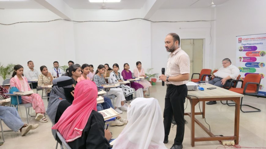 स्टडी हॉल कॉलेज लखनऊ में करियर काउंसलिंग सत्र: छात्रों ने सीखा सफलता के नए मंत्र