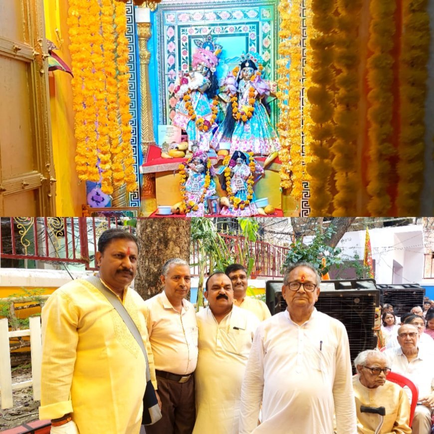 श्री ठाकुर राधा किशन मंदिर में पूजन, संस्कृत भारती कार्यालय और सेवाओं का हुआ लोकार्पण