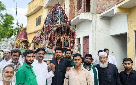 यौम-ए-आशूरा पर फूलपुर में अकीदत का समुंदर, ताजियाओं के साथ मातम और मजलिसों का आयोजन