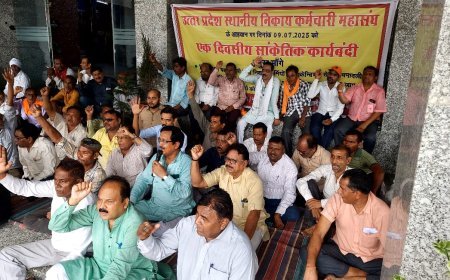 निकाय कर्मचारियों का आक्रोश: 10 सूत्रीय मांगों को लेकर सांकेतिक हड़ताल