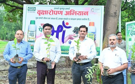 ‘एक पेड़ मां के नाम 2.0’ अभियान के तहत इफको ने लगाए 4500 पौधे