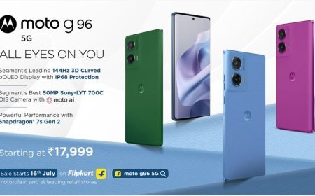 मोटोरोला ने लॉन्च किया मोटो G96 5G, 144Hz कर्व्ड डिस्प्ले और 50MP OIS कैमरे के साथ