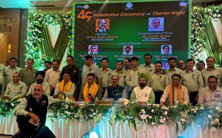 रोटरी क्लब ऑफ कानपुर साउथ ने 49वें अधिष्ठापन समारोह में सौंपी नई जिम्मेदारियां