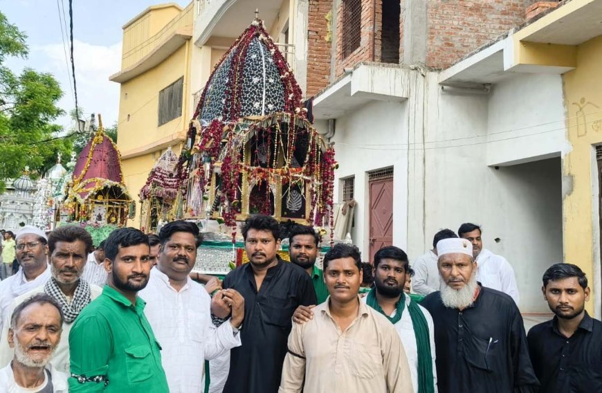 यौम-ए-आशूरा पर फूलपुर में अकीदत का समुंदर, ताजियाओं के साथ मातम और मजलिसों का आयोजन