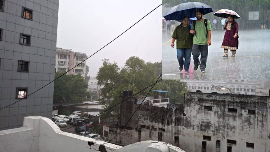 यूपी की राजधानी में बरसी राहत की बारिश: किसानों को मिली संजीवनी, सड़कों पर बना रहा जाम