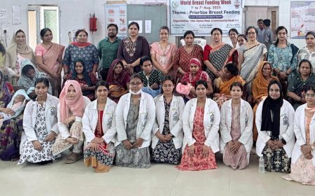 विश्व स्तनपान सप्ताह: जीएसवीएम मेडिकल कॉलेज ने माताओं को किया जागरूक