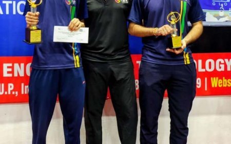 द स्पोर्ट्स हब के आशुतोष गुप्ता ने स्टेट रैंकिंग टेबल टेनिस टूर्नामेंट में जीता स्वर्ण पदक