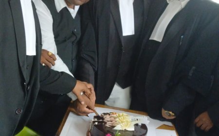 विधि मंच ने धूमधाम से मनाया मंत्री आशीष पटेल का जन्मदिन