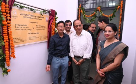 GSVM Medical College Kanpur : सेंटर ऑफ ट्रेनिंग एक्सीलेंस का हुआ उद्घाटन