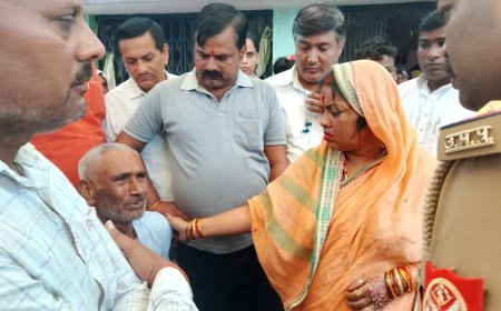 भाजपा जिलाध्यक्ष ने मृतक रणधीर के परिजनों को बंधाया ढांढस 