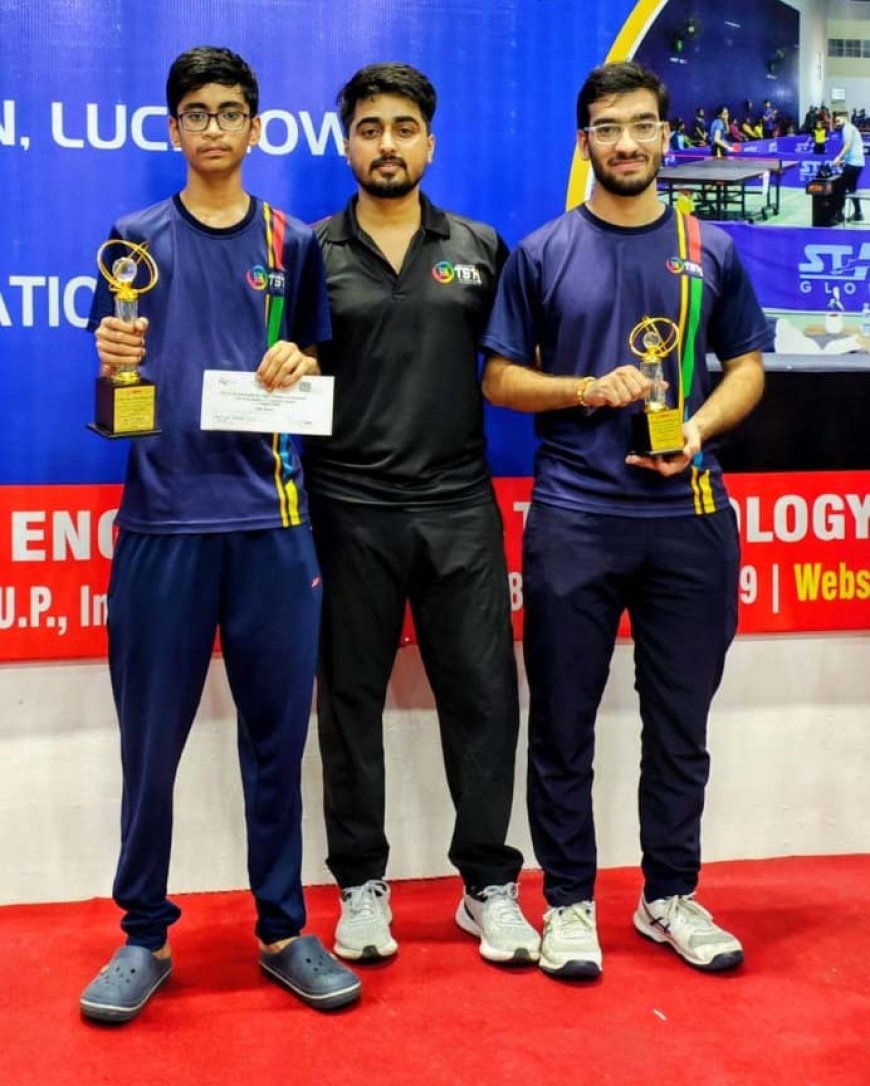 द स्पोर्ट्स हब के आशुतोष गुप्ता ने स्टेट रैंकिंग टेबल टेनिस टूर्नामेंट में जीता स्वर्ण पदक