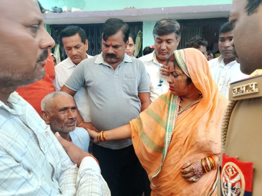 भाजपा जिलाध्यक्ष ने मृतक रणधीर के परिजनों को बंधाया ढांढस