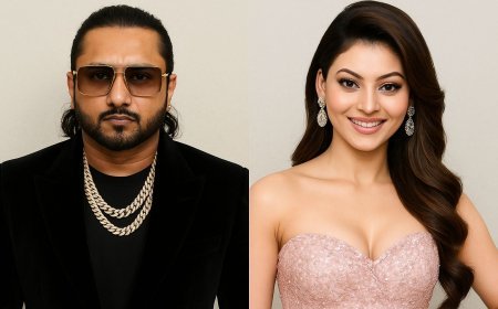 उर्वशी रौतेला ने फिल्मफेयर अवॉर्ड्स में किया कमाल, हनी सिंह की जगह संभाला मंच