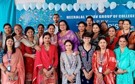 हीरालाल  यादव ग्रुप ऑफ कॉलेजेज में शिक्षक दिवस: ज्ञान और सम्मान का अनूठा उत्सव