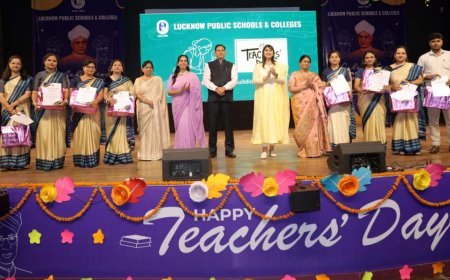 LPS. में शिक्षक दिवस समारोह: सांसद डॉ. एस.पी. सिंह ने किया शिक्षकों का सम्मान, शिक्षा में समर्पण पर जोर