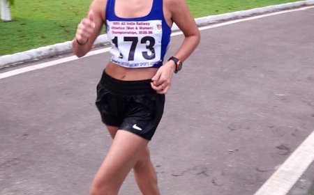 उत्तर मध्य रेलवे की रमनदीप कौर ने फिर रचा इतिहास, 35 किमी रेस वॉक में जीता रजत पदक