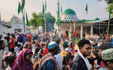 हजरत मौलाना शाह सिकंदर अली की दरगाह पर उमड़ा जायरीनों का जनसैलाब 