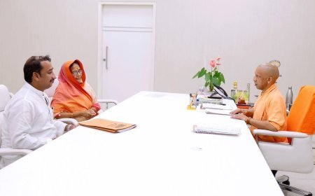 विधायक दीपक पटेल व पूर्व सांसद केशरी देवी पटेल ने मुख्यमंत्री से की मुलाकात 