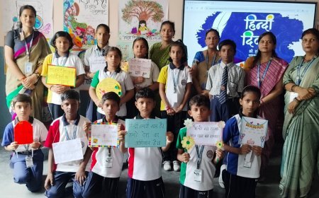 हीरालाल यादव ग्रुप ऑफ कॉलेजेज़ के सभी परिसरों में हिंदी दिवस का भव्य आयोजन