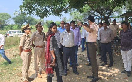 श्रवण क्षेत्र धाम के विकास हेतु मुख्य विकास अधिकारी का निरीक्षण