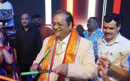 Dandiya महोत्सव मे सेठ मुरारी लाल अग्रवाल का जोरदार स्वागत