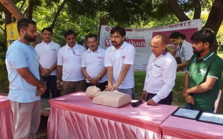 विश्व हृदय दिवस के अवसर पर सीपी आर जागरूकता कार्यक्रम