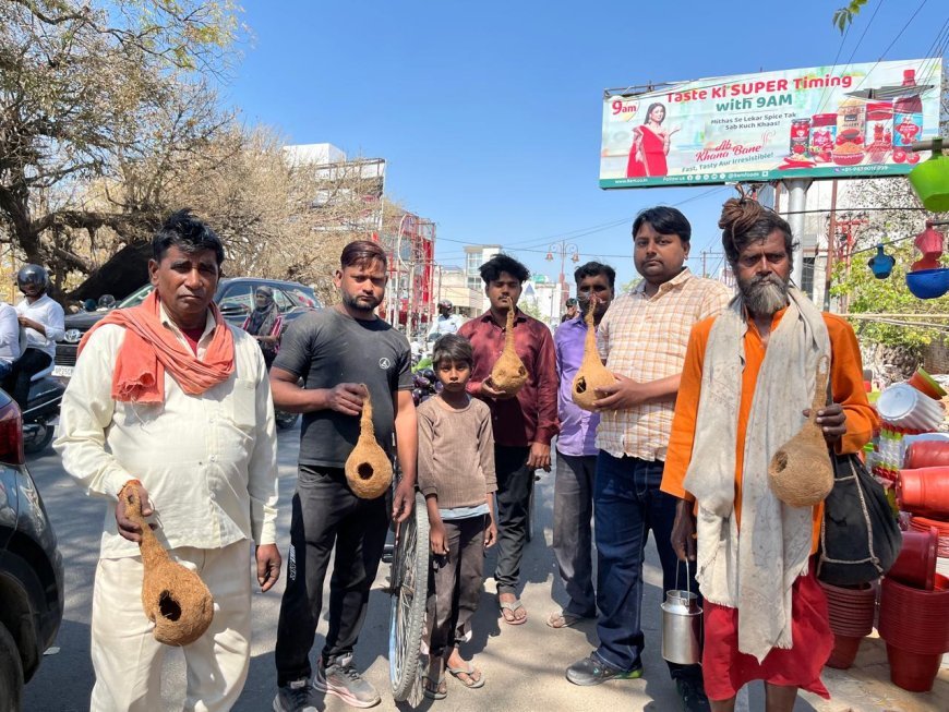 'बर्ड मैन ऑफ बरेली' का अभियान: बेघर पक्षियों को मिल रहे घरौंदे, स्कूली बच्चे भी बनेंगे सारथी