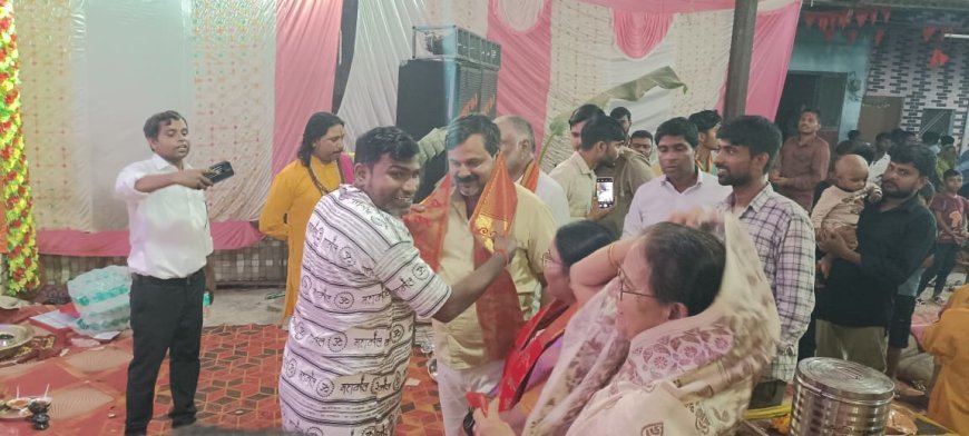 पूर्व सांसद केसरी देवी पटेल ने गणेश पूजा में शामिल होकर किया पूजा अर्चना