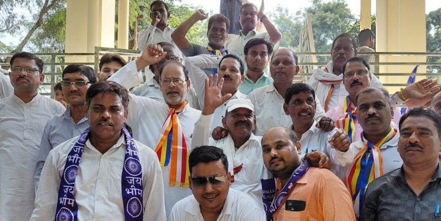 Bharti दलित पैंथर  के तत्वाधान में विशाल वाहन रैली का आयोजन