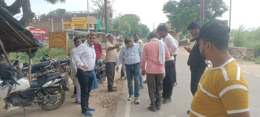 कीमती जमीन पर भू-माफियाओं का अवैध कब्जा , भू-माफिया बिना किसी अनुमति के मकान बना कर किराये पर दिए है
