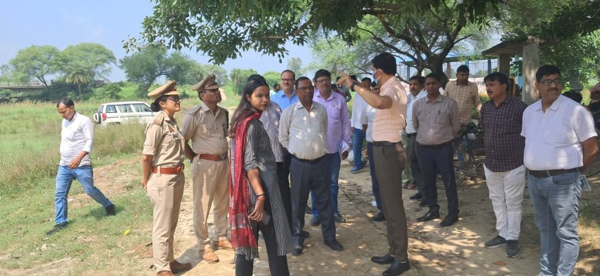 श्रवण क्षेत्र धाम के विकास हेतु मुख्य विकास अधिकारी का निरीक्षण