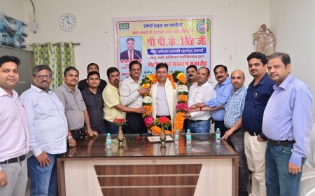 IFFCO : नवनियुक्त यूनिट हेड का कार्यालय में स्वागत