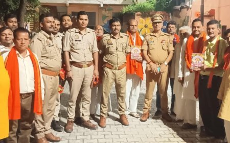 दशहरे की रोशनी कमेटियों का किया गया सम्मान 