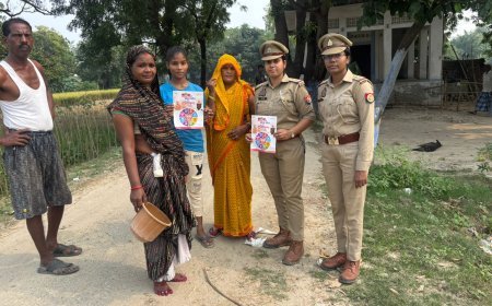 महिलाओं व बालिकाओं को महिला उप निरीक्षक ने किया जागरूक