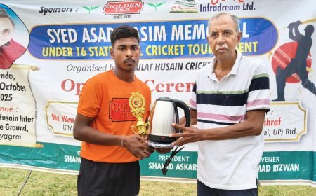 भानु प्रताप क्लब को मिली जीत*  : सैयद असद कासिम स्मृति अंडर-16 राज्य स्तरीय क्रिकेट प्रतियोगिता