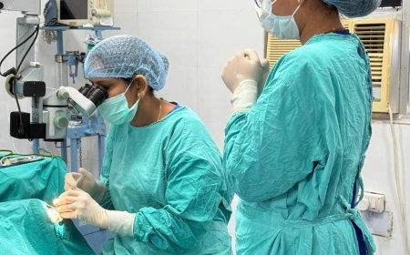 केएम हॉस्पिटल में चल रहे निःशुल्क नेत्र रोग शिविर में मरीज हो रहे है लाभान्वित