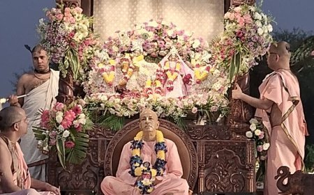 राधा वृन्दावन चंद्र की शोभा यात्रा में उमड़ा जन सैलाब