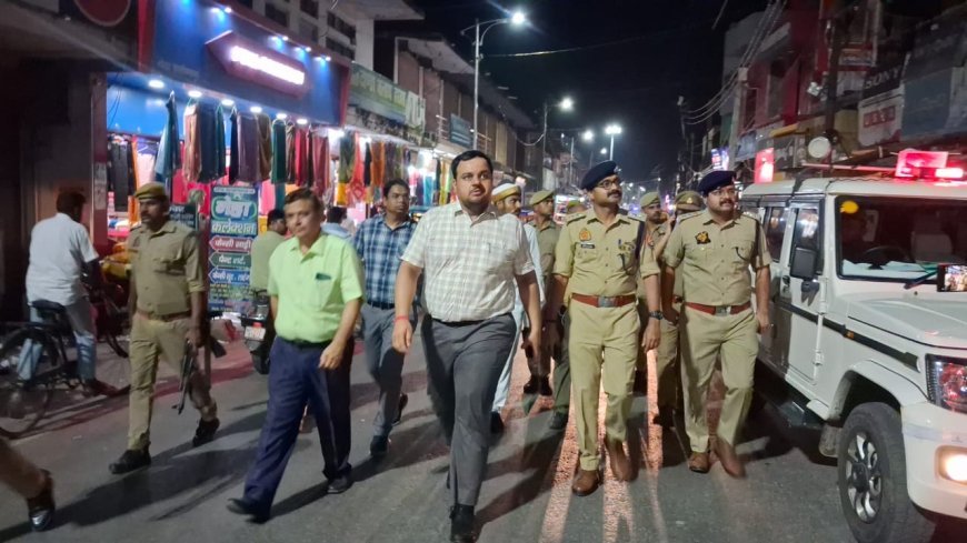 Mission Shakti 5.0 अभियान के तहत टांडा में फ्लैग मार्च, शांति व महिला सुरक्षा पर जोर