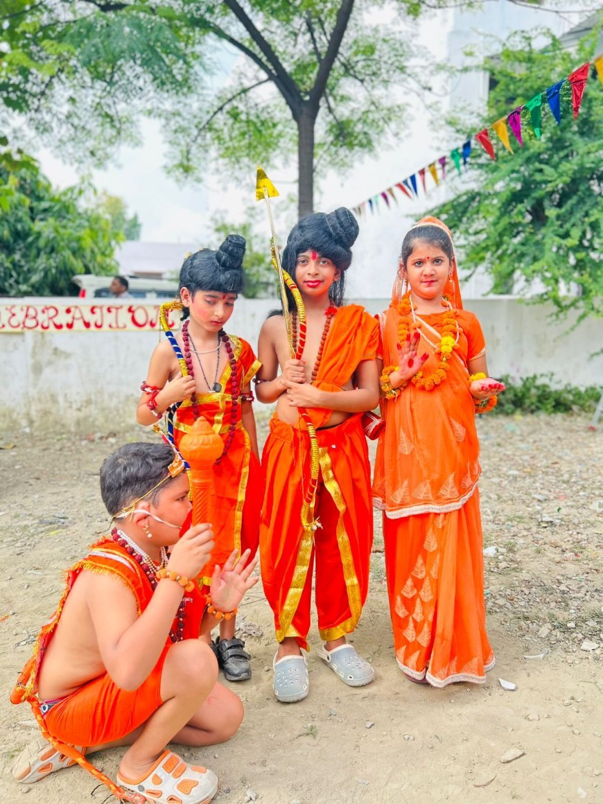 अवध कॉलेजिएट की सभी शाखाओं ने नवरात्रि, दशहरा और गांधी जयंती मनाया