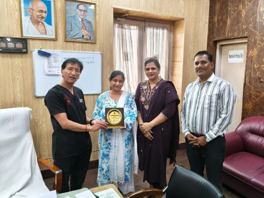 GSVM Medical College को स्वास्थ्य सेवा में उत्कृष्ट योगदान के लिये मिला सम्मान