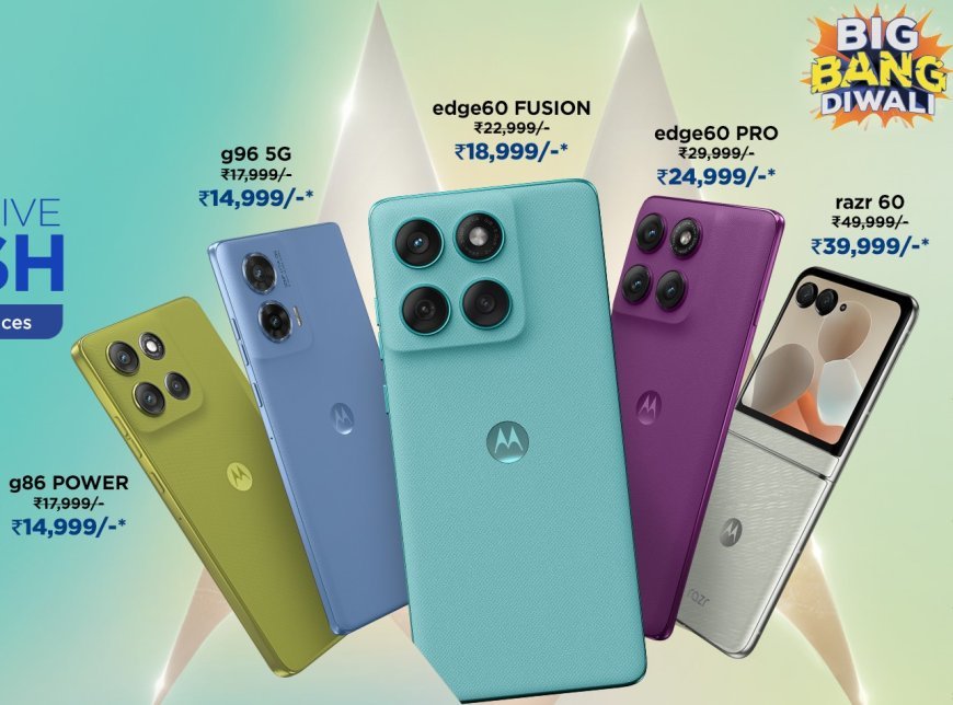 motorola  स्मार्टफोन्स के विभिन्न मॉडल्स पर मिल रही छूट