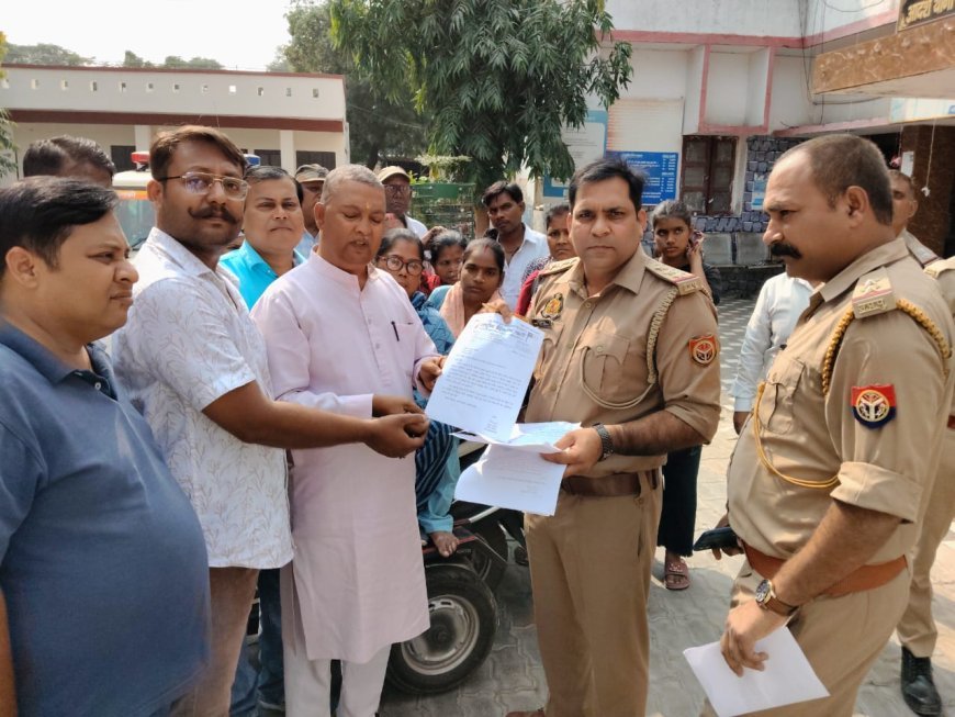 राष्ट्रीय दिव्यांग पार्टी का पनकी थाना में जोरदार प्रदर्शन