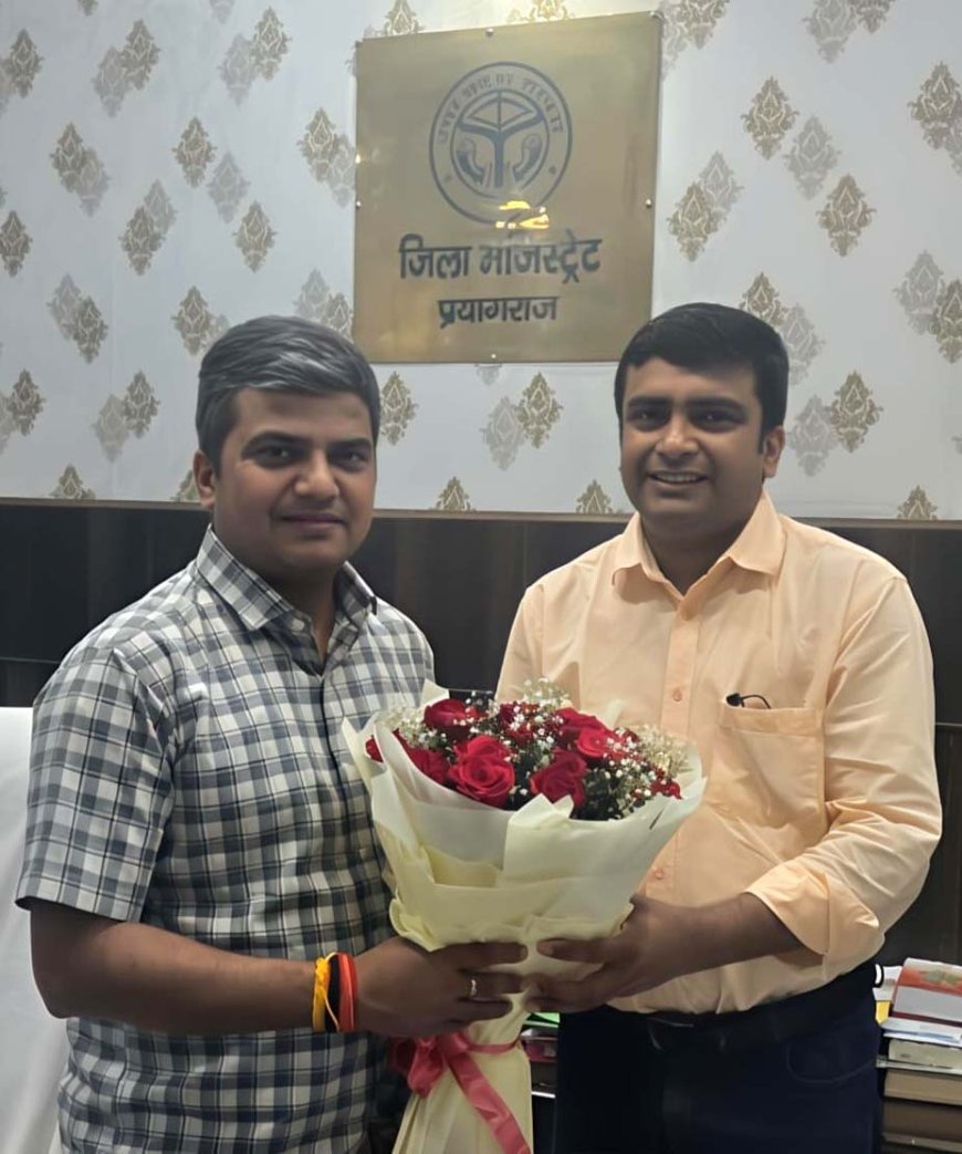 डीएम से एसआरएन में नई एमआरआई मशीन और कोरांव में बाईपास रोड की मांग
