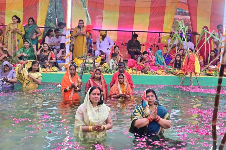 इफको: टाउनशिप घियानगर में छठ पूजा का भव्य आयोजन