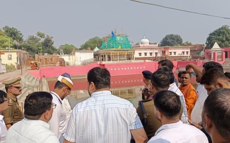 पूर्वांचल के सुप्रसिद्ध गोविन्द साहब मेला 2025 की  तैयारियों का  जिलाधिकारी व पुलिस अधीक्षक ने लिया जाएगा