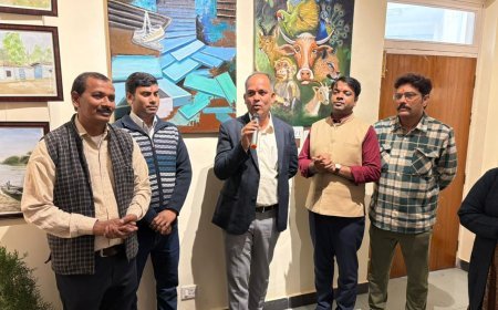 CSJMU में 'अंतर-दर्शन': विद्यार्थियों की आंतरिक अभिव्यक्ति का भव्य कला संगम