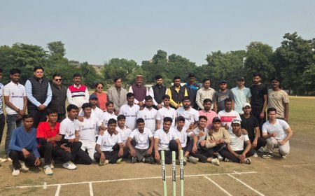 ईश्वर शरण पीजी कालेज की वार्षिक क्रिकेट प्रतियोगिता शुरू