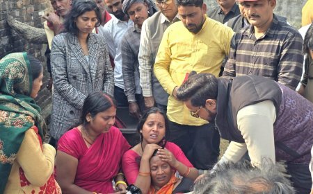 रसड़ा विधायक के अनुज ने दिया सहारा: मृतक रंजीत सिंह के परिवार को ₹5 लाख की मदद